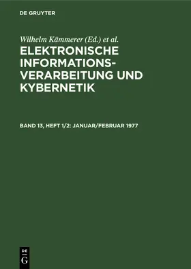 Thiele / Kämmerer |  Januar/Februar 1977 | Buch |  Sack Fachmedien
