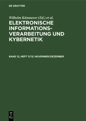 Kämmerer / Thiele |  November/Dezember | Buch |  Sack Fachmedien