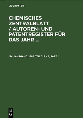  1963, Teil 3: P – Z | eBook | Sack Fachmedien