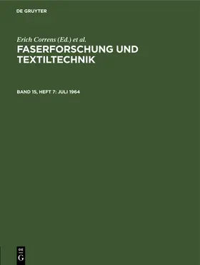 Correns / [unknown] / Frenzel |  Juli 1964 | eBook | Sack Fachmedien