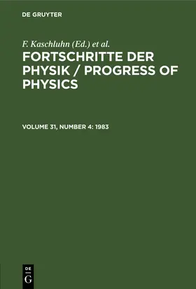 Kaschluhn / Rompe / Lösche |  1983 | Buch |  Sack Fachmedien