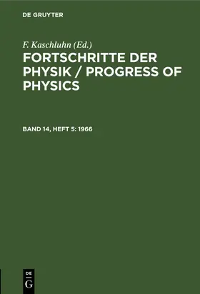 Kaschluhn / Rompe / Lösche |  1966 | Buch |  Sack Fachmedien