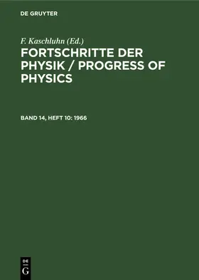 Kaschluhn / Rompe / Lösche |  1966 | Buch |  Sack Fachmedien