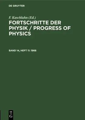 Kaschluhn / Rompe / Lösche |  1966 | Buch |  Sack Fachmedien