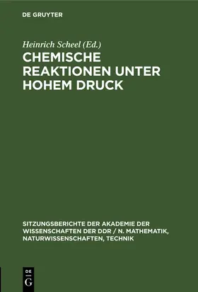  Chemische Reaktionen unter hohem Druck | Buch |  Sack Fachmedien