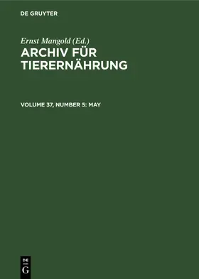 Mangold |  May | Buch |  Sack Fachmedien
