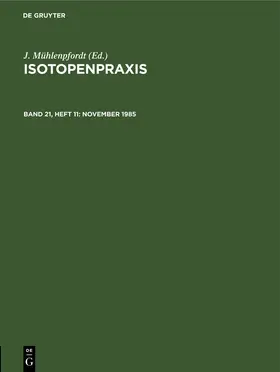Mühlenpfordt |  November 1985 | Buch |  Sack Fachmedien
