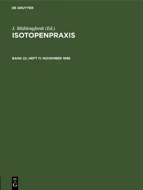 Mühlenpfordt |  November 1986 | eBook | Sack Fachmedien