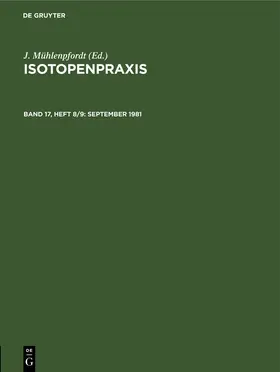 Mühlenpfordt |  September 1981 | Buch |  Sack Fachmedien