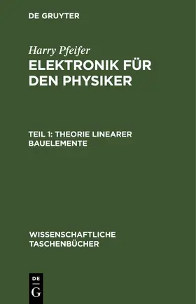 Pfeifer | Theorie linearer Bauelemente | E-Book | www2.sack.de