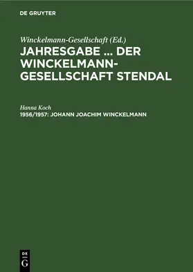 Koch |  Johann Joachim Winckelmann | eBook | Sack Fachmedien