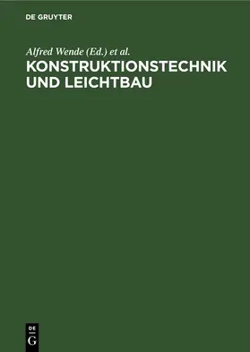 Wende / Knauer |  Konstruktionstechnik und Leichtbau | eBook | Sack Fachmedien
