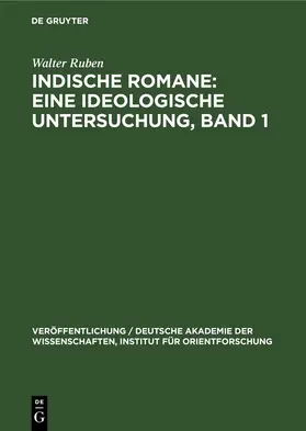 Ruben | Einige Romane Bankim Chatterjees und Rabindranath Tagores | E-Book | sack.de