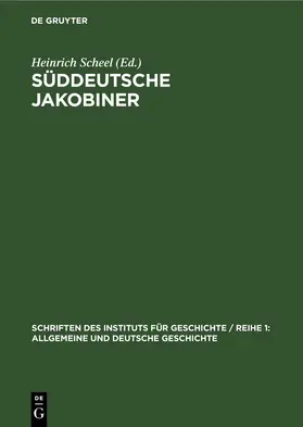Scheel |  Süddeutsche Jakobiner | eBook | Sack Fachmedien