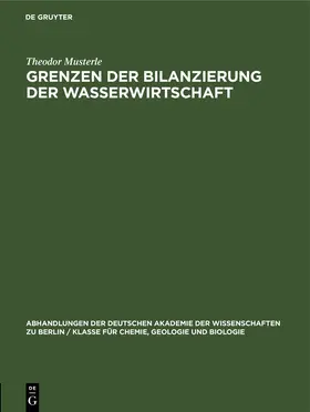 Musterle |  Grenzen der Bilanzierung der Wasserwirtschaft | eBook | Sack Fachmedien