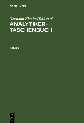 Kienitz / Bock / Fresenius |  Analytiker-Taschenbuch. Band 2 | Buch |  Sack Fachmedien