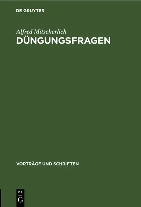 Mitscherlich |  Düngungsfragen | Buch |  Sack Fachmedien