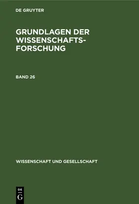 Kröber |  Grundlagen der Wissenschaftsforschung | Buch |  Sack Fachmedien