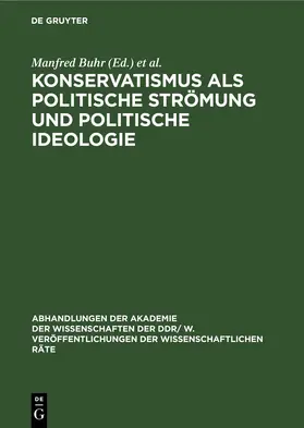 Buhr / Scheel |  Konservatismus als politische Strömung und politische Ideologie | eBook | Sack Fachmedien