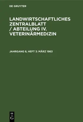 Degruyter |  März 1963 | Buch |  Sack Fachmedien