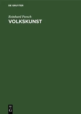 Peesch |  Volkskunst | Buch |  Sack Fachmedien