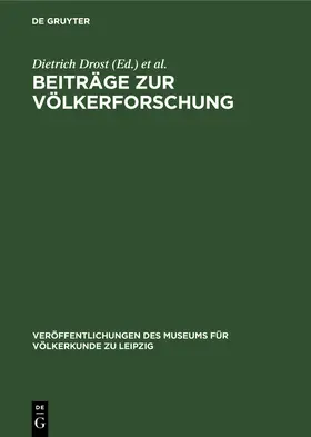 König / Drost |  Beiträge zur Völkerforschung | Buch |  Sack Fachmedien