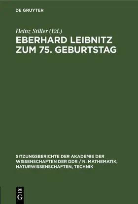 Stiller | Eberhard Leibnitz zum 75. Geburtstag | E-Book | www2.sack.de
