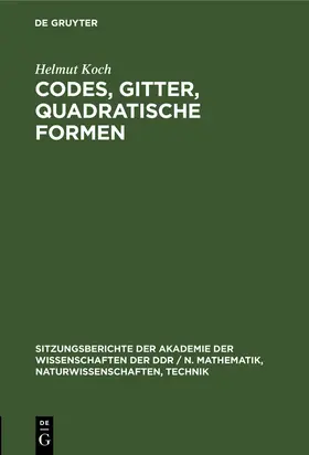 Koch |  Codes, Gitter, quadratische Formen | Buch |  Sack Fachmedien