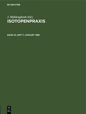 Mühlenpfordt |  January 1986 | eBook | Sack Fachmedien
