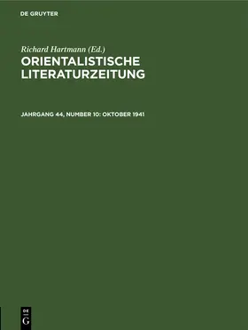 Hartmann |  Oktober 1941 | Buch |  Sack Fachmedien