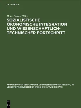 [unknown] |  Sozialistische ökonomische Integration und wissenschaftlich-technischer Fortschritt | eBook | Sack Fachmedien