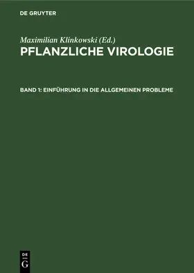 Klinkowski / Schmelzer / Spaar |  Einführung in die allgemeinen Probleme | Buch |  Sack Fachmedien