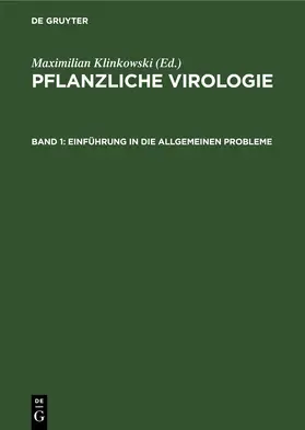 Klinkowski / Schmelzer / Spaar |  Einführung in die allgemeinen Probleme | eBook | Sack Fachmedien