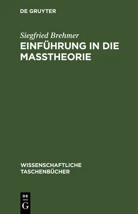 Brehmer |  Einführung in die Maßtheorie | eBook | Sack Fachmedien