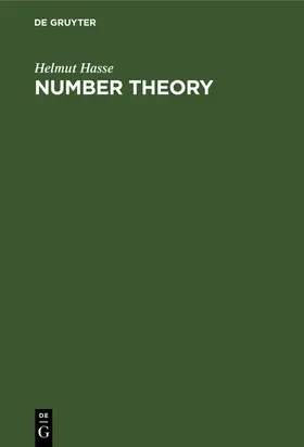 Hasse |  Number Theory | Buch |  Sack Fachmedien