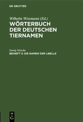 Nitsche |  Die Namen der Libelle | Buch |  Sack Fachmedien