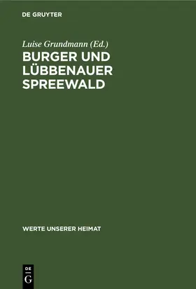 Grundmann / Krausch |  Burger und Lübbenauer Spreewald | eBook | Sack Fachmedien