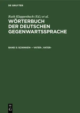 Kempcke / Malige-Klappenbach / Klappenbach |  Schinken- - Vater-, vater- | Buch |  Sack Fachmedien