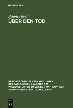 Bredt | Über den Tod | E-Book | www2.sack.de