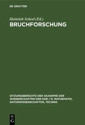 Scheel |  Bruchforschung | eBook | Sack Fachmedien