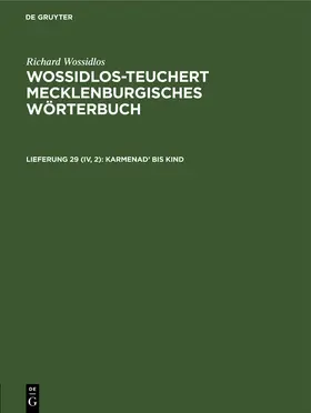 Zuck / Hagenow |  Karmenad' bis Kind | Buch |  Sack Fachmedien