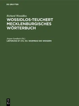 Gundlach | Warmbad bis weigern | E-Book | sack.de