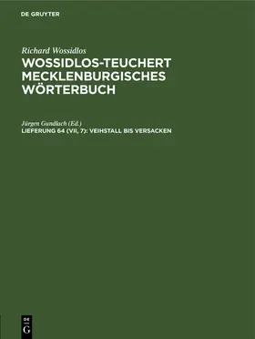 Gundlach |  Veihstall bis versacken | Buch |  Sack Fachmedien