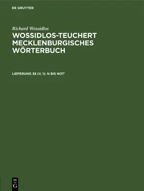  N bis Not1 | Buch |  Sack Fachmedien