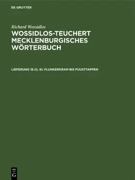 Flunkerkram bis Fuusttappen | Buch | 978-3-11-259011-9 | sack.de