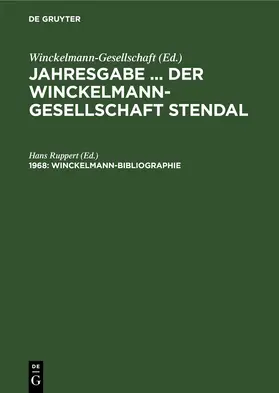 Ruppert | Winckelmann-Bibliographie | E-Book | sack.de