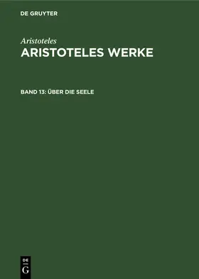  Über die Seele | Buch |  Sack Fachmedien