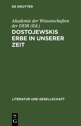 Graßhoff / Jonas |  Dostojewskis Erbe in unserer Zeit | Buch |  Sack Fachmedien