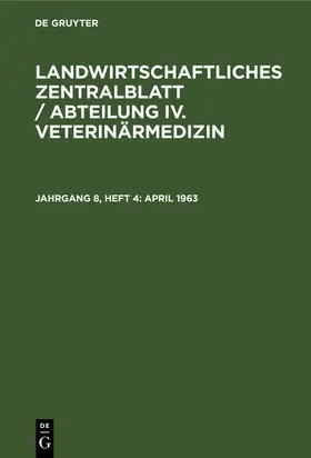 Degruyter |  April 1963 | Buch |  Sack Fachmedien