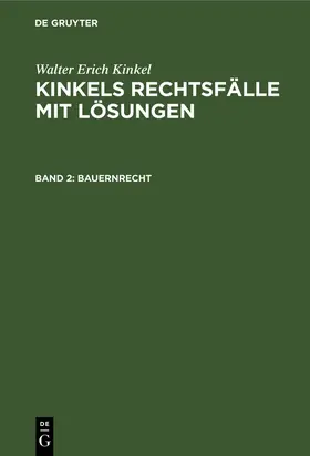 Kinkel |  Bauernrecht | Buch |  Sack Fachmedien